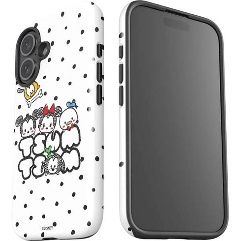 Disney Tsum Tsum Characters Art iPhone 16 Impact Case